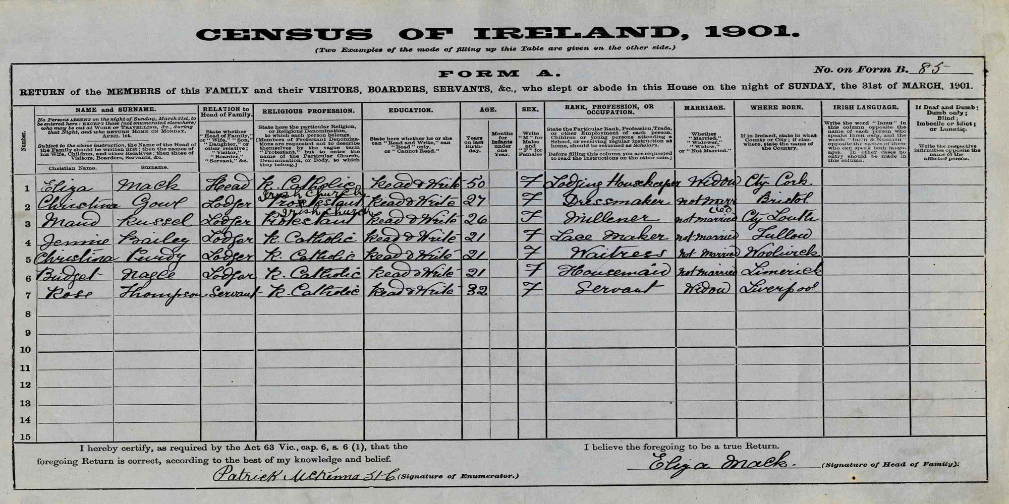 1901 Census