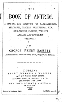 Bassett’s Book of Antrim 1888