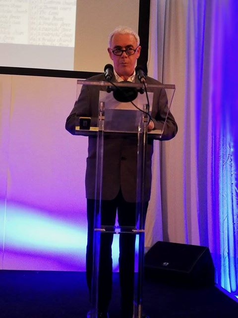 Theo Dorgan, who delivered Paula Meehan’s opening poem