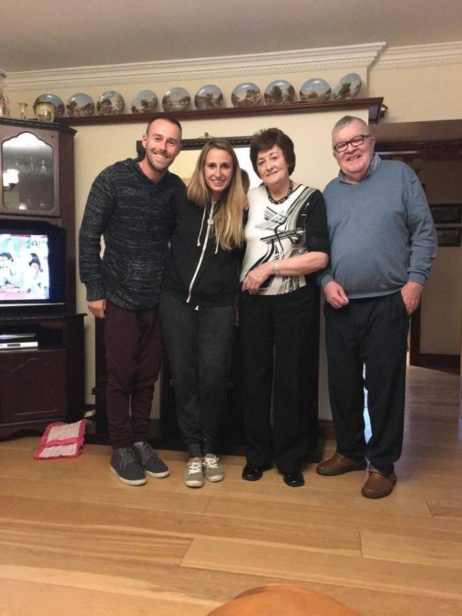 Stephen, Patty, Mary and Gerry at the house