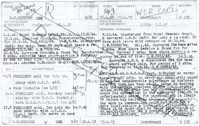 rickard donovan service record