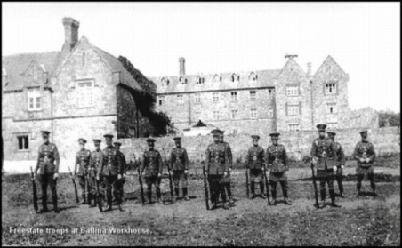 Ballina Workhouse converted to Free State barracks c.1921