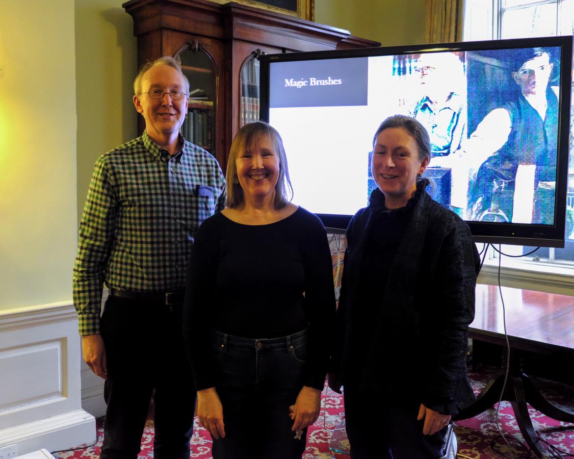 Poet Katie with brother Brian Donovan and Fiona Fitzsimons