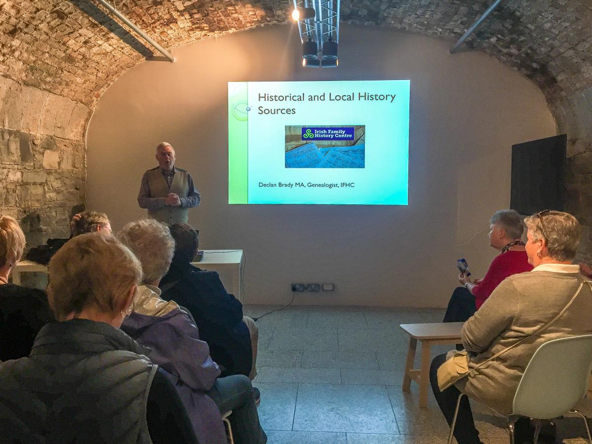 Declan Brady providing insight into Historical and Local History Sources