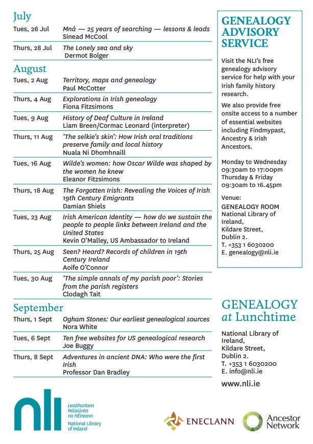 genealogy advisory service