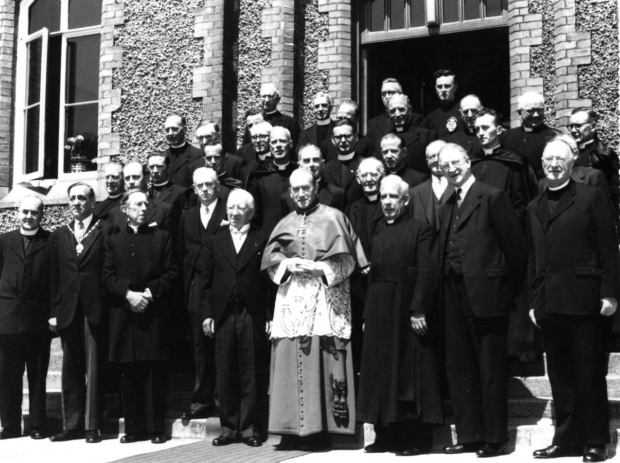 staff and guests at the centenary celebrations of St. Joseph’s School for Deaf boys