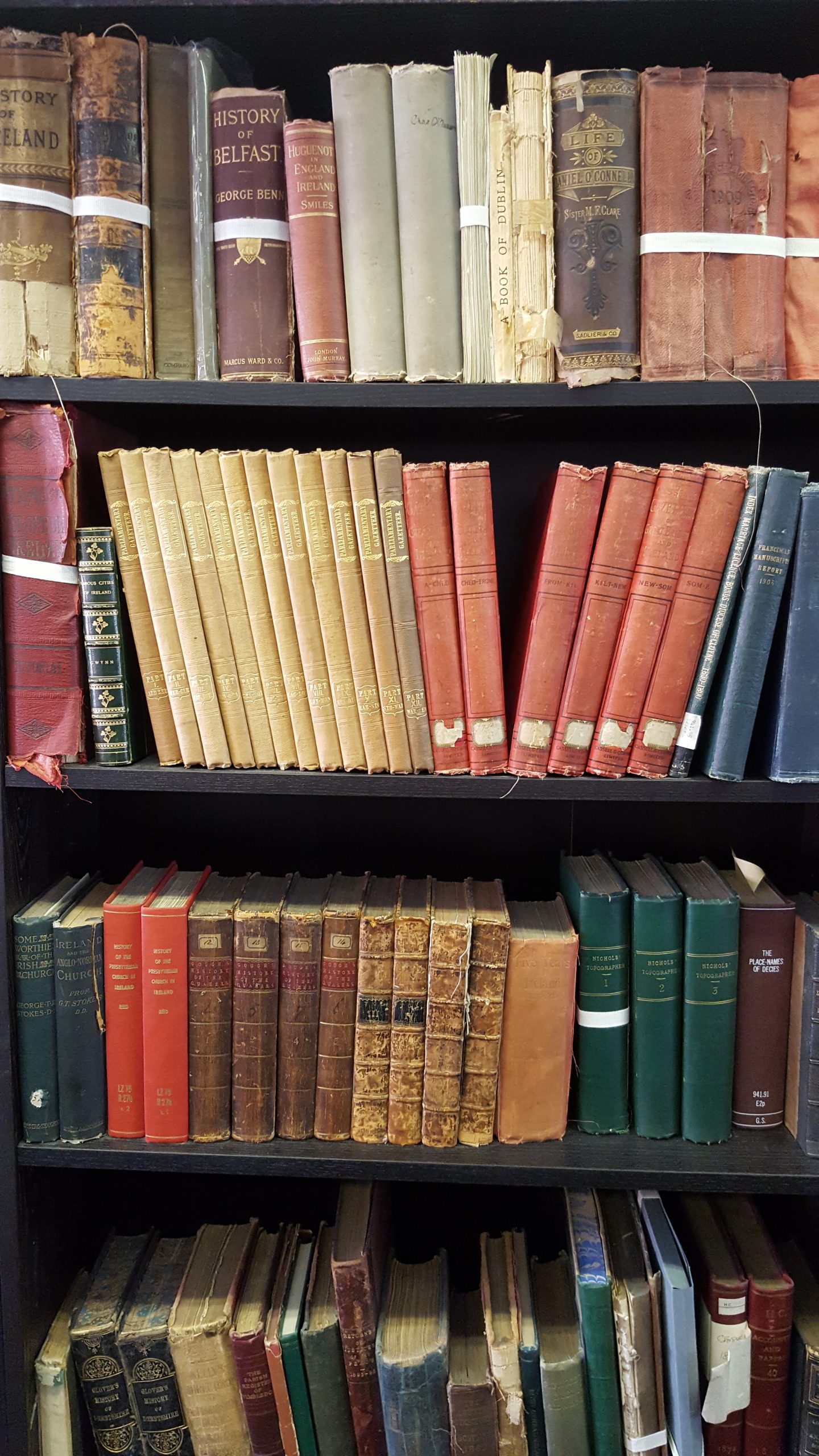 books in bookshelf