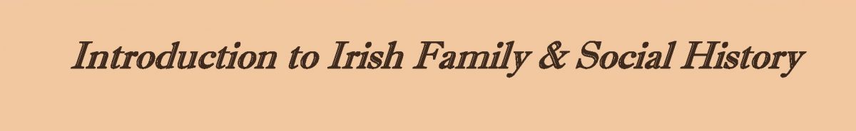 Introduction to Irish Family and Social History