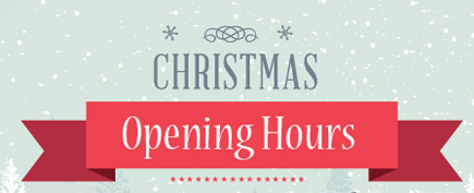 christmas opening hours