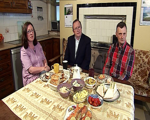 Fiona Fitzsimons of Eneclann met with cousins Dick Benn and Tom Donovan