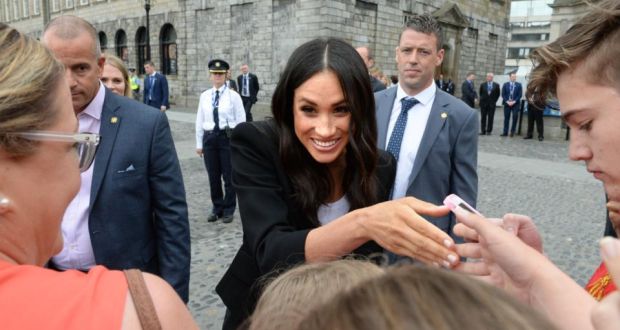 Meghan Markle received research from the Irish Family History Centre while visiting Dublin last week. Photograph: Cyril Byrne/The Irish Times